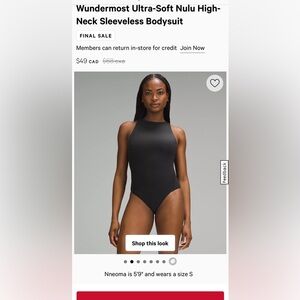 Lululemon Ultra Soft Nulu Bodysuit